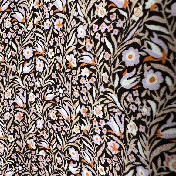 J. Crew Top Womens Small Balloon Sleeve Floral Print Long Sleeve Keyhole Blouse - Picture 8 of 11